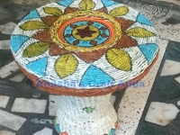 instructables anusha78 Basket Weave Table from Paper
